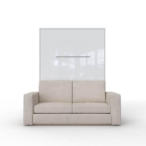 VVRHomes FULL XL Low Profile Murphy Bed with Mattress Wayfair